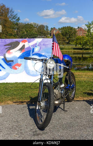 Moped, Puch magnum and classic moped, United states. Stock Photo