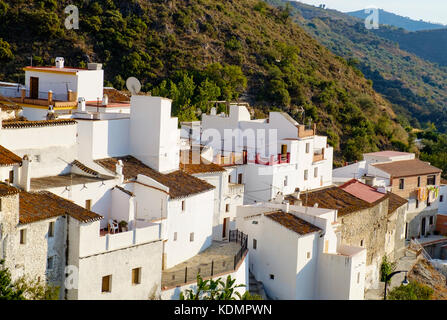 Salares, an ancient village orinally built by arab moors in Andalucia, on the Ruta del mudejar Stock Photo