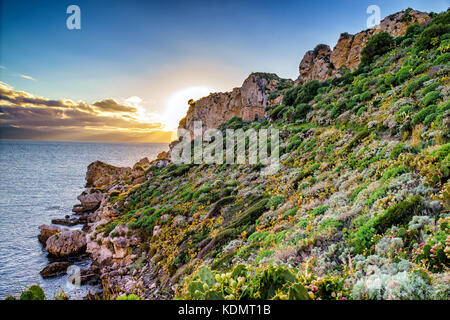 Cape Milazzo, nature reserve Piscina di Venere, Sicily, Italy, Tyrrhenian sea Stock Photo