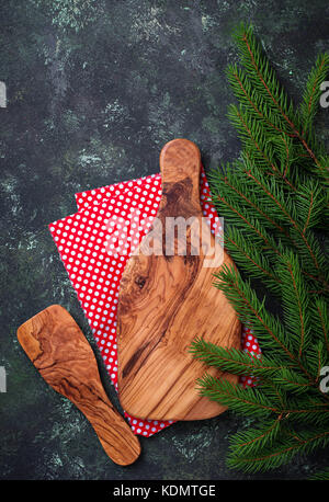 Christmas Baking Background With Assorted Christmas Cookies, Spices, Cookie  Molds And Wooden Cutting Board. Top View. Stock Photo, Picture and Royalty  Free Image. Image 87667394.