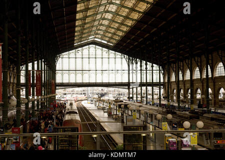 Gare du Nord in Paris France Stock Photo