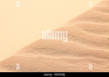 patterns in the sand dunes made by the wind movements Stock Photo