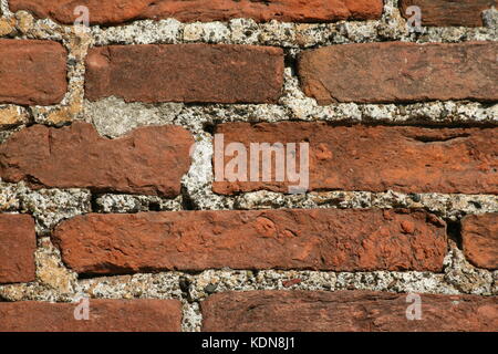 Hintergrund alte Ziegelstein- Backstein Mauer - Background old brick brick wall Stock Photo