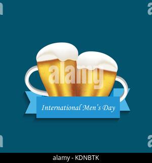 illustration of International men's day background Stock Vector