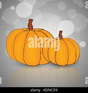 illustration of elements of thanksgiving background Stock Vector
