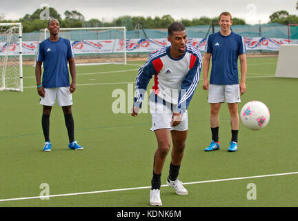 Paralympic Cerebral Palsy Football team  training Stock Photo