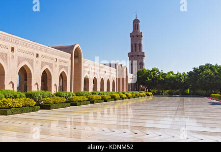 Sultan Qaboos Grand Mosque in Muscat, Oman Stock Photo