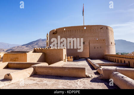 Nizwa Fort in Nizwa, Oman Stock Photo