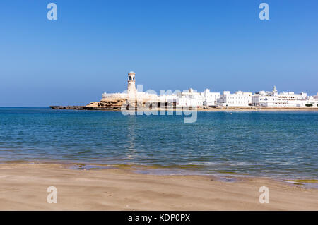 Sur Lighthouse - Sur, Oman Stock Photo