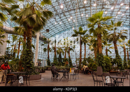 Chicago, FEB 1: Interior view of the Navy Pier shopping mall on FEB 1, 2012 at Chicago, Illinois, United States Stock Photo