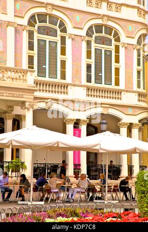 Restaurant in Plaza de Cairasco, Triana, Las Palmas de Gran Canaria, Gran Canaria, Canary Islands, Spain, Atlantic Ocean, Europe Stock Photo