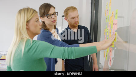 Coworkers working on new project Stock Photo