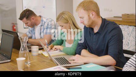 People in process of working and creation Stock Photo