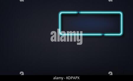 blue color light sign Stock Vector