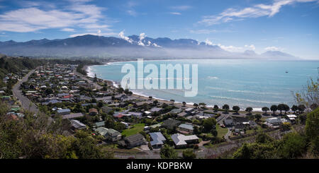 The view from the path leading to Kaikoura Lookout in New Zealand's South Island Stock Photo