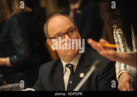 NEW YORK, NY - JUNE 07:  Press Briefing† on the Ocean Conference by His Serene Highness Prince Albert II of Monaco at the United Nations headquarters in New York, on June 7, 2017 in New York City  People:  Prince Albert   Transmission Ref:  MNC1   Credit: Hoo-Me.com/MediaPunch ***NO UK*** Stock Photo