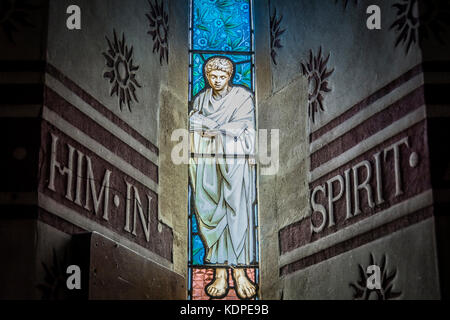 St Peter's Church, Hornblotton, Somerset, England, UK Stock Photo