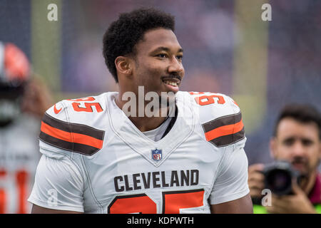 AFC defensive end Myles Garrett of the Cleveland Browns (95) during the  first half of the Pro Bowl NFL football game, Sunday, Feb. 6, 2022, in Las  Vegas. (AP Photo/Rick Scuteri Stock