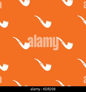 Smoking pipe pattern seamless Stock Vector