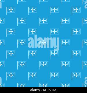 Flag of Columbus pattern seamless blue Stock Vector