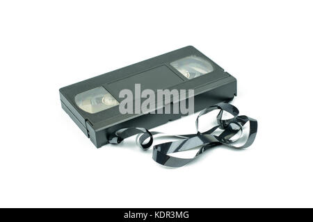Videotape Isolated On White Background. Stock Photo