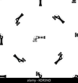 Grinder machine pattern seamless black Stock Vector