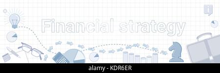 Financial Strategy Business Development Concept Project Planning Banner Stock Vector