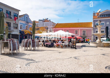 AVEIRO, PORTUGAL Restaurants and bars in the Historic Center of Aveiro, Centro region, Portugal. Stock Photo