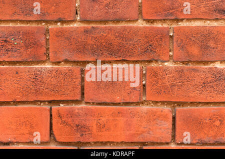 Red brick wall seamless background Stock Photo