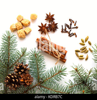 ingredients for mulled wine Stock Photo