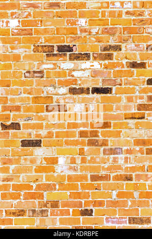Yellow brick wall seamless background Stock Photo