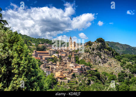 Novara di Sicilia, mountain village Sicily, Italy Stock Photo