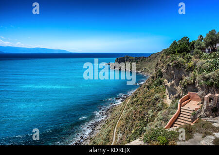 Cape Milazzo, nature reserve Piscina di Venere, Sicily, Italy, Tyrrhenian sea Stock Photo