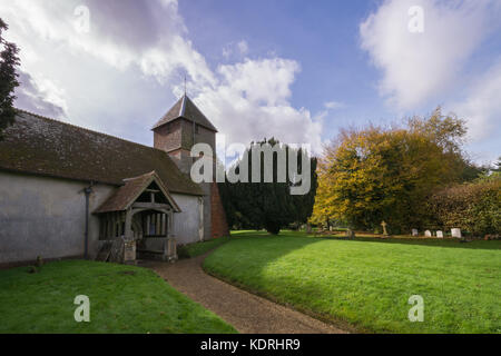 St Mary the Virgin Church in Greywell village, Hampshire, UK Stock Photo