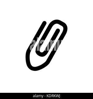 Clip icon, flat vector graphic on isolated background. Stock Vector