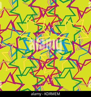 Much figures star Stock Vector