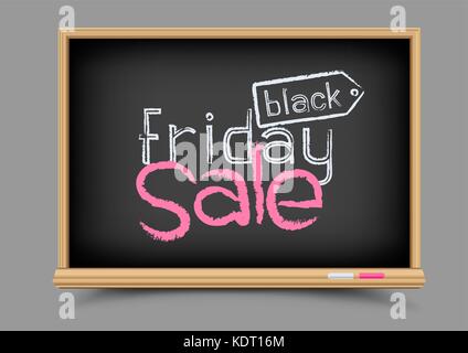 blackboard black friday sale Stock Vector