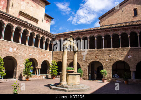 The Basilica di Santo Stefano and the Sette Chiese in Bologna, Italy Stock Photo