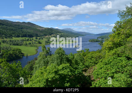 Loch Tummel from Queen's View Stock Photo