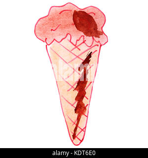How to Draw an ICE CREAM CONE! - Easy Kids Drawings-saigonsouth.com.vn