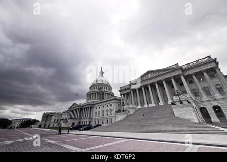 Capitol in the bad weather Stock Photo
