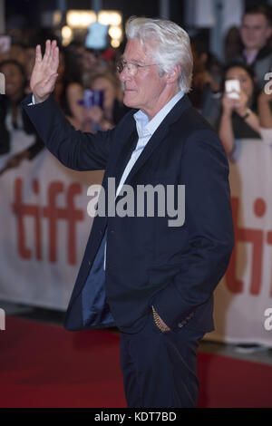 Directors and actors attend a premiere for 'Three Christs' at the  42nd Toronto International Film Festival (TIFF) in Toronto, Canada.  Featuring: Richard Gere Where: Toronto, Canada When: 14 Sep 2017 Credit: Euan Cherry/WENN.com Stock Photo