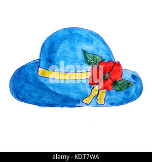 Black Top Hat illustration isolated on white background Stock Photo - Alamy
