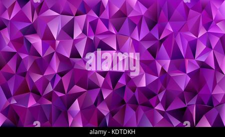 Dark purple geometrical triangle tile mosaic background - vector graphic design from triangles Stock Vector