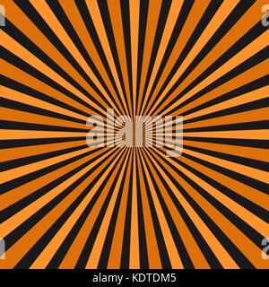 Abstract geometrical ray burst background - retro graphic design with radial lines Stock Vector
