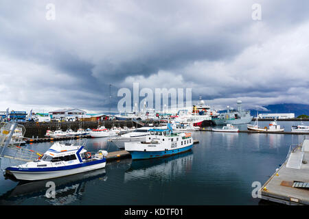 Old Harbour, Reykjavik, Iceland Stock Photo
