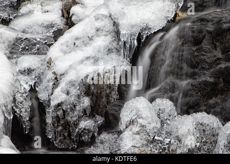 Waterfall on Tryfan at Llyn Ogwen, Ogwen, Wales, UK Stock Photo