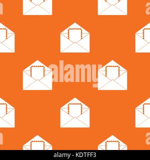 Envelope with card pattern seamless Stock Vector