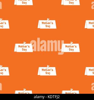 Mother Day postcard pattern seamless Stock Vector