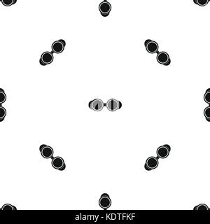 Welding glasses pattern seamless black Stock Vector